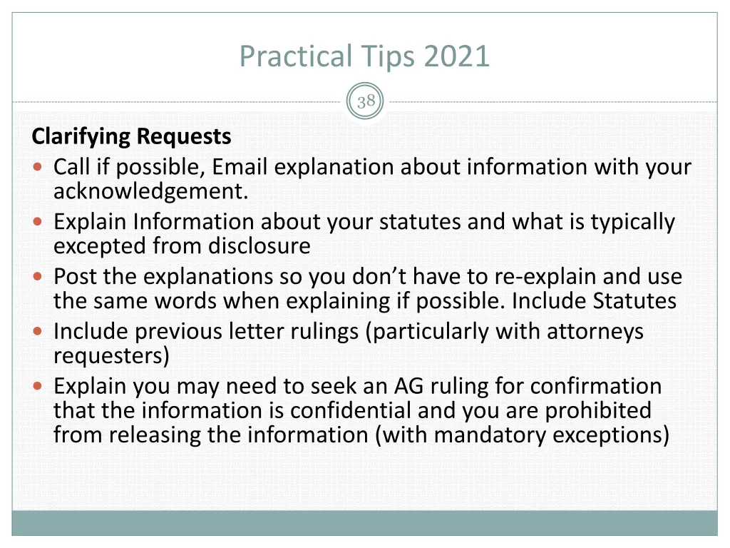 practical tips 2021 4
