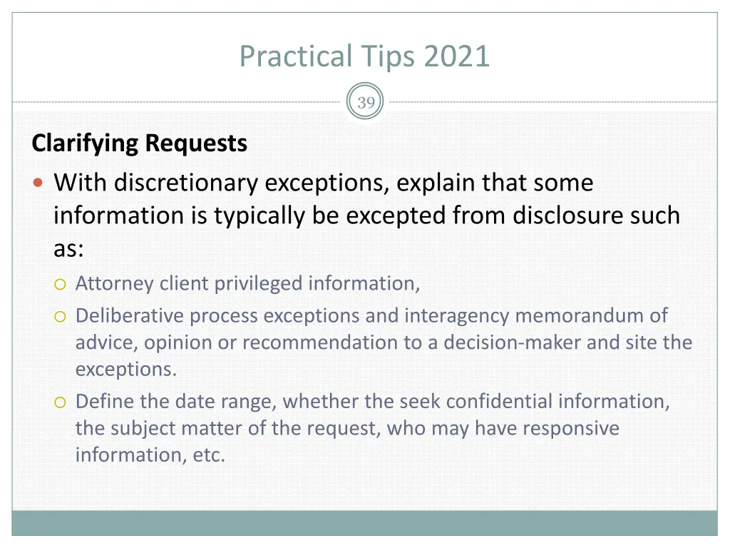 practical tips 2021 5