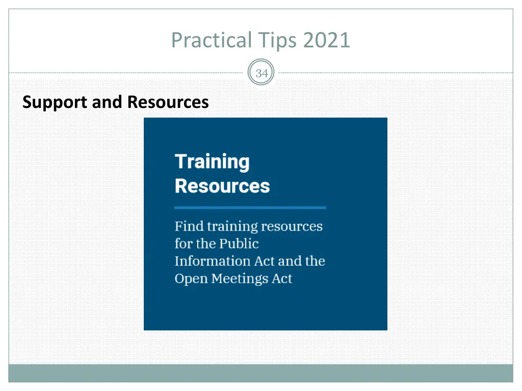 practical tips 2021