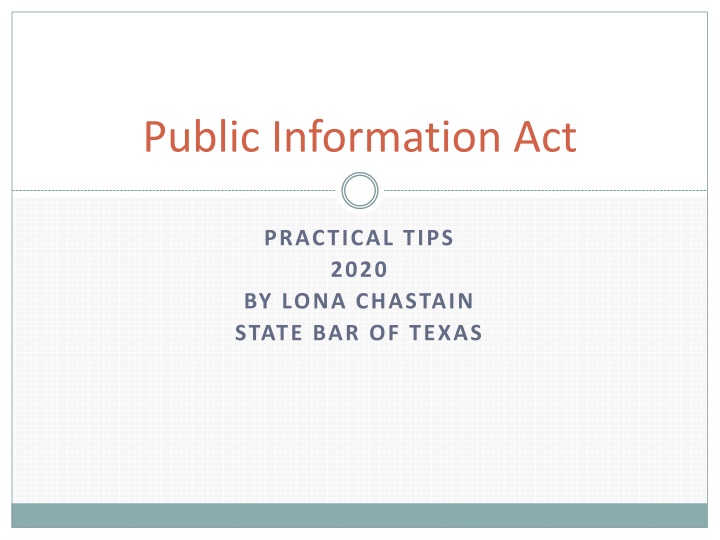 public information act