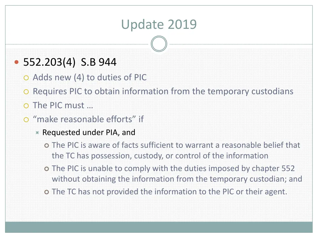 update 2019 1