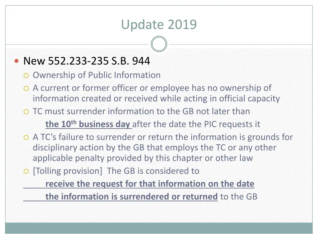 update 2019 3