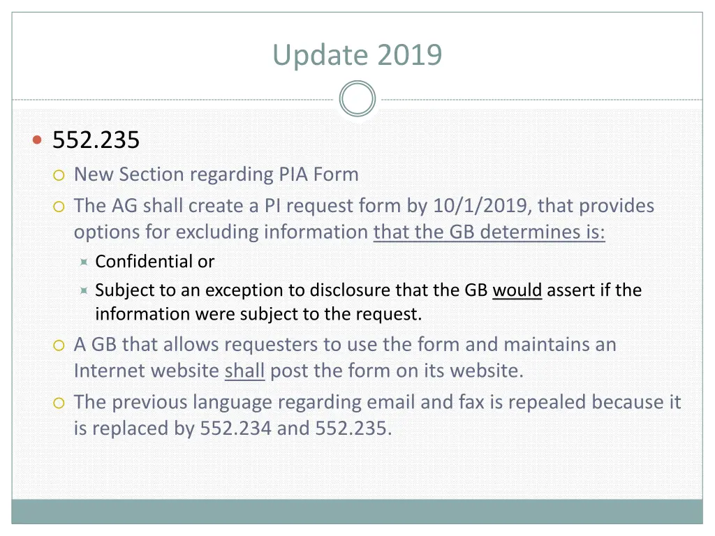 update 2019 5