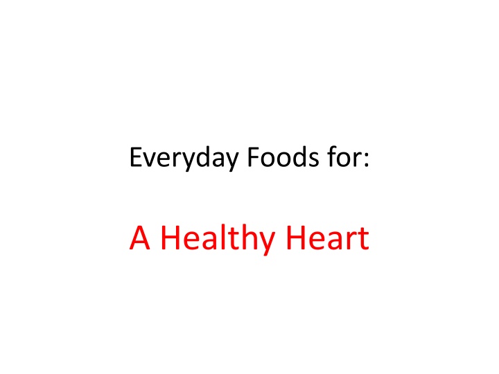 everyday foods for