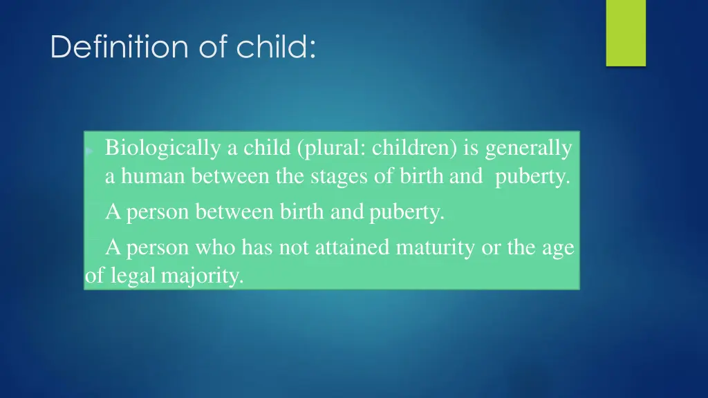 definition of child