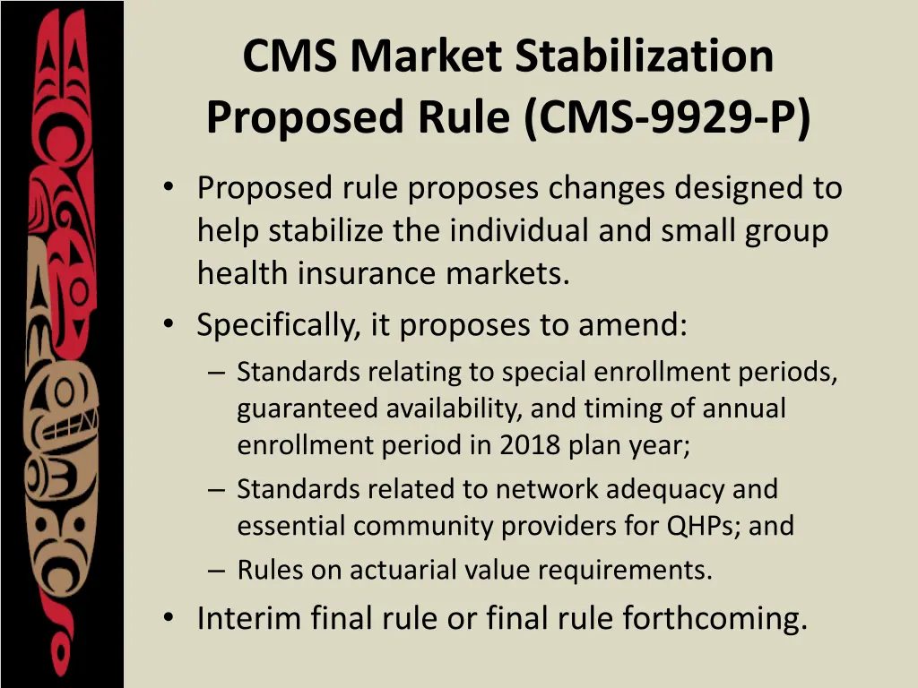 cms market stabilization proposed rule cms 9929 p