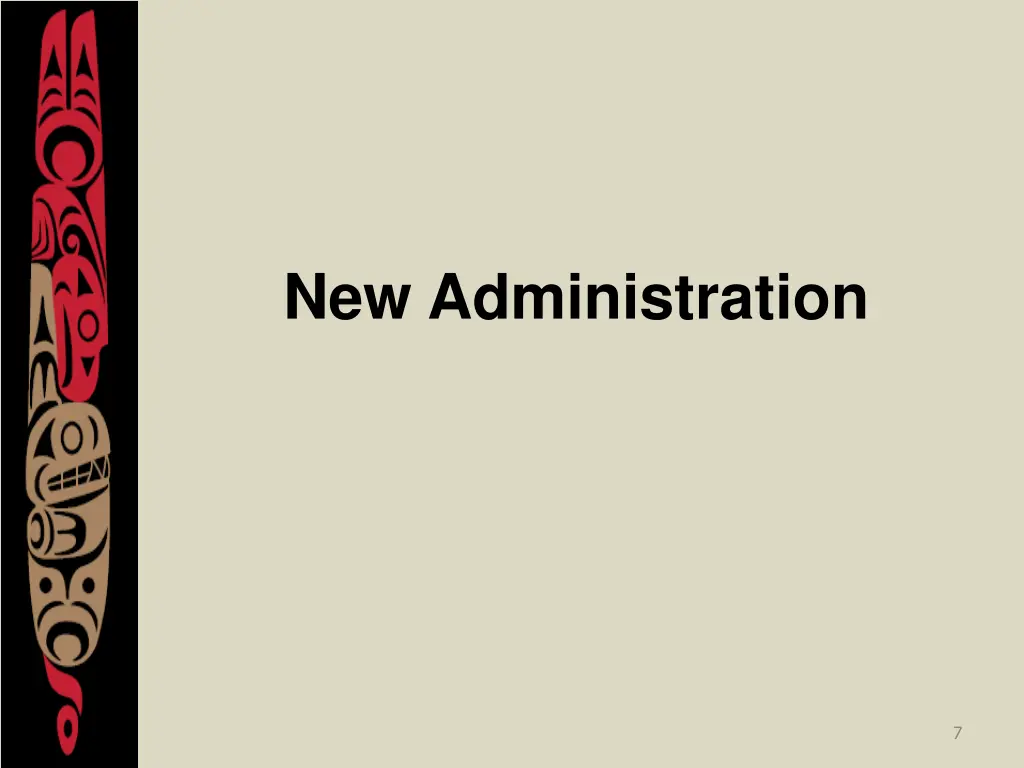 new administration
