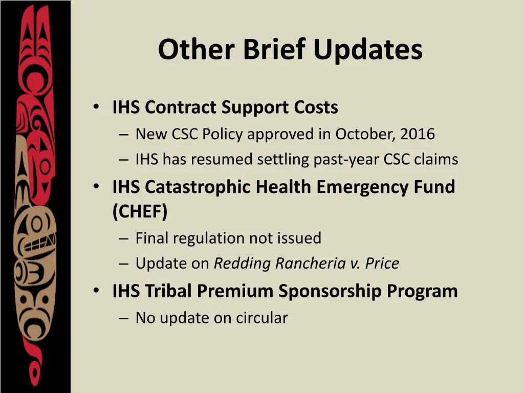 other brief updates