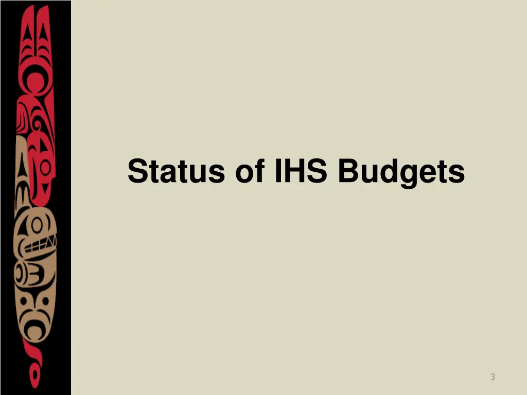 status of ihs budgets