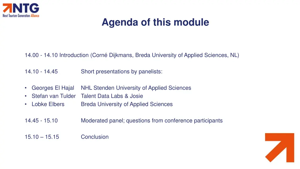 agenda of this module