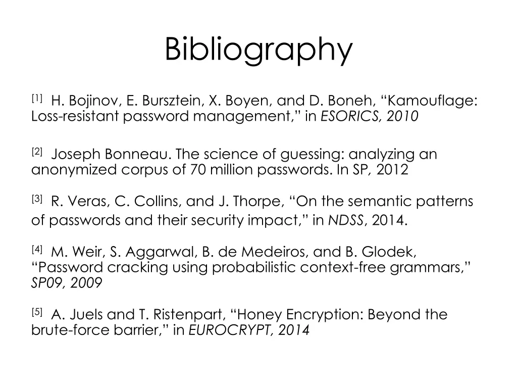 bibliography