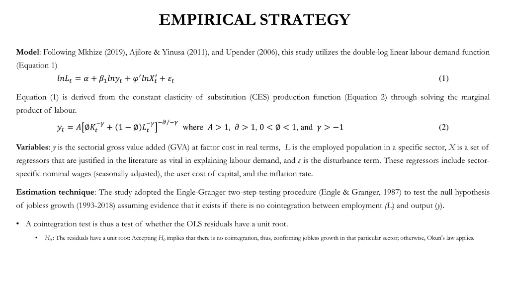 empirical strategy