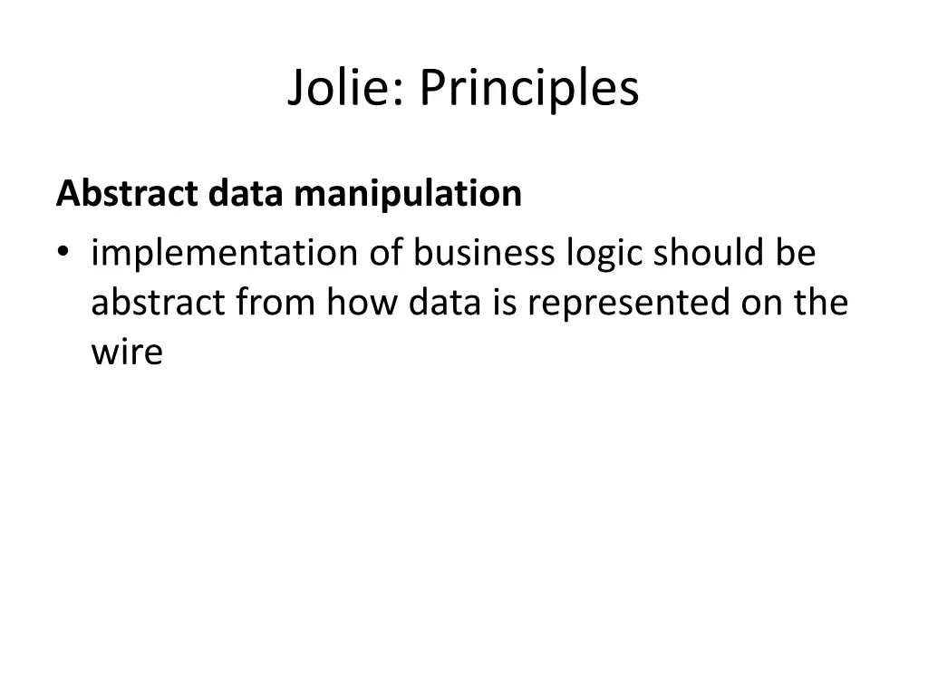 jolie principles 5