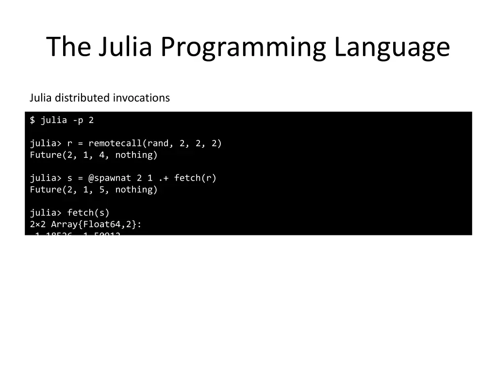 the julia programming language 1