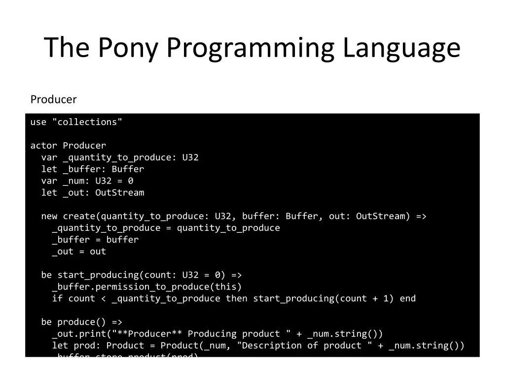 the pony programming language 4