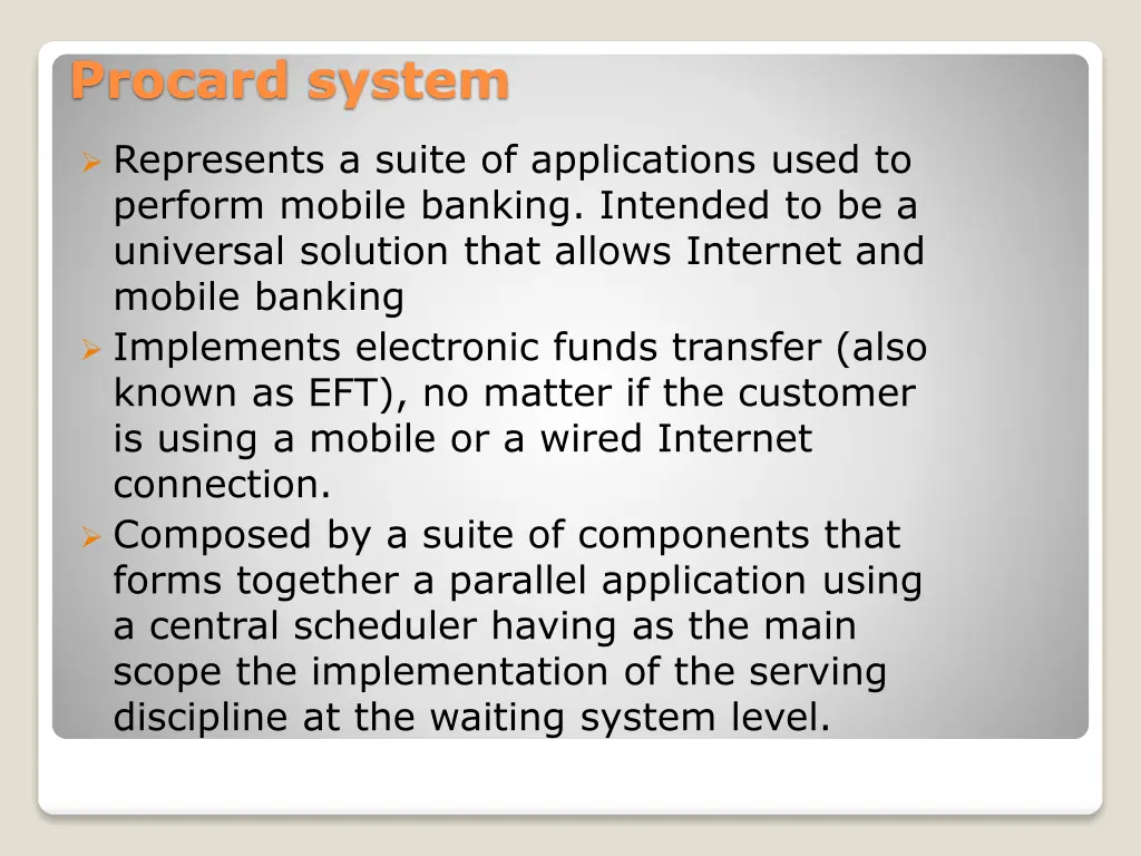 procard system