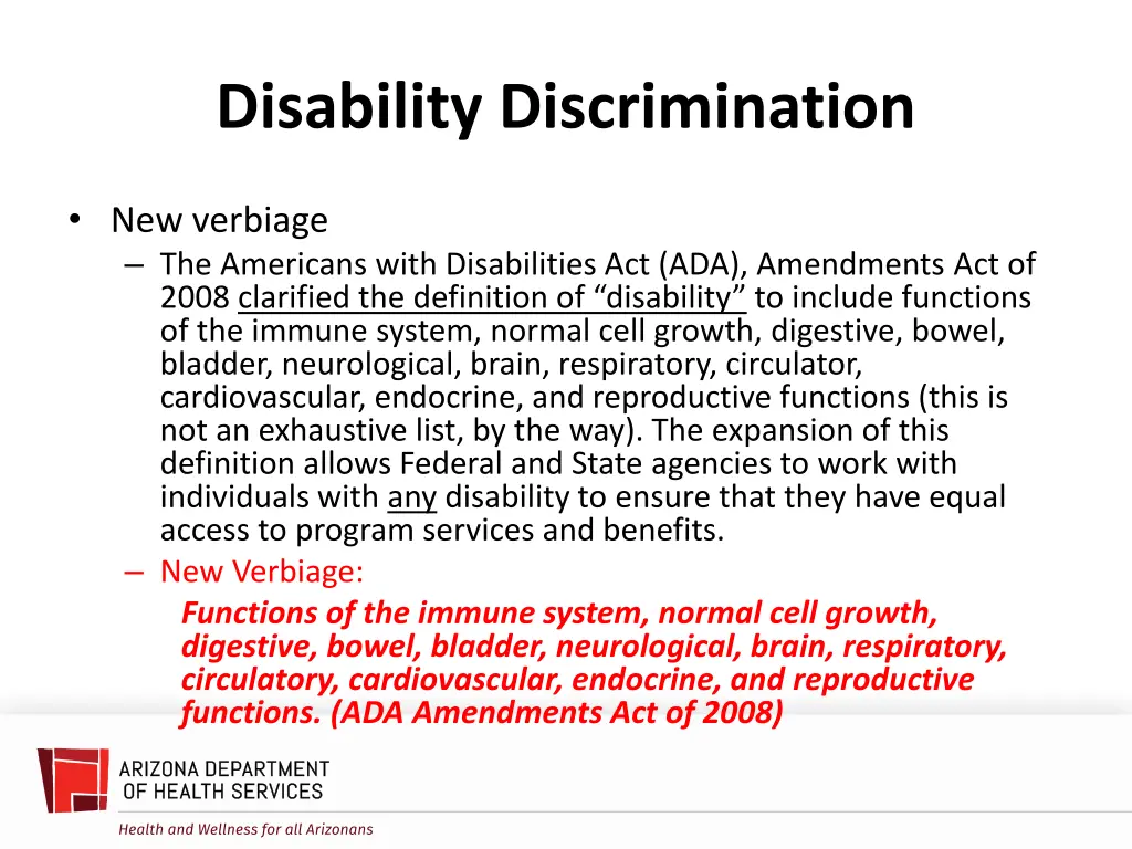 disability discrimination 1