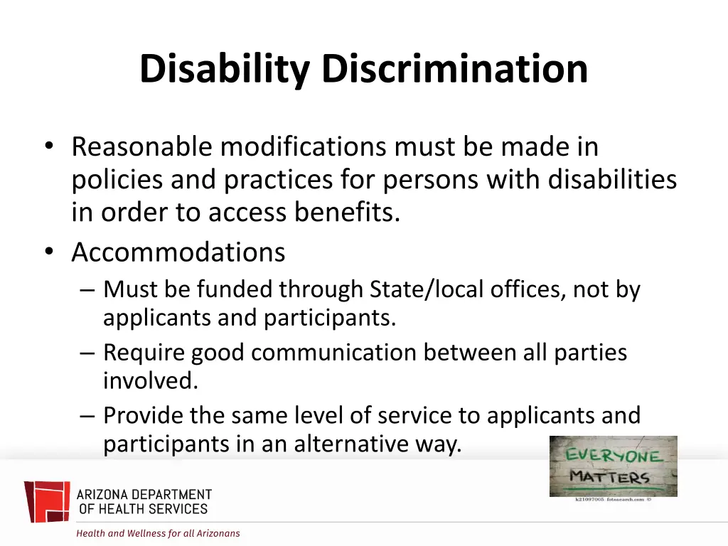 disability discrimination 2