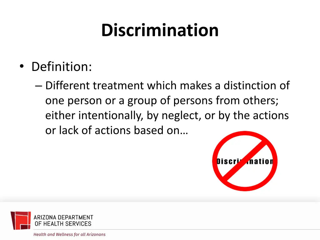 discrimination
