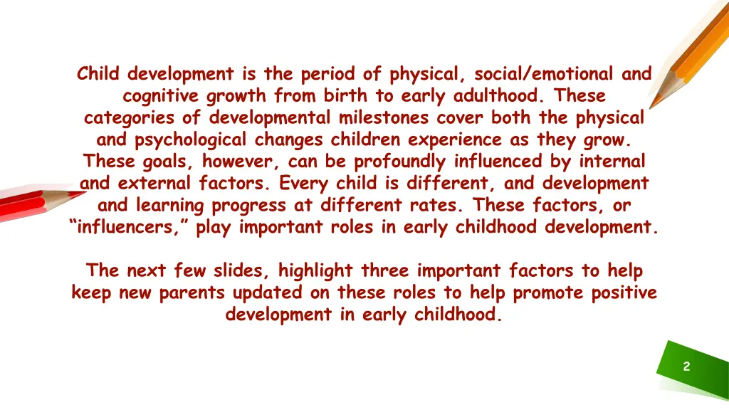 child development is the period of physical