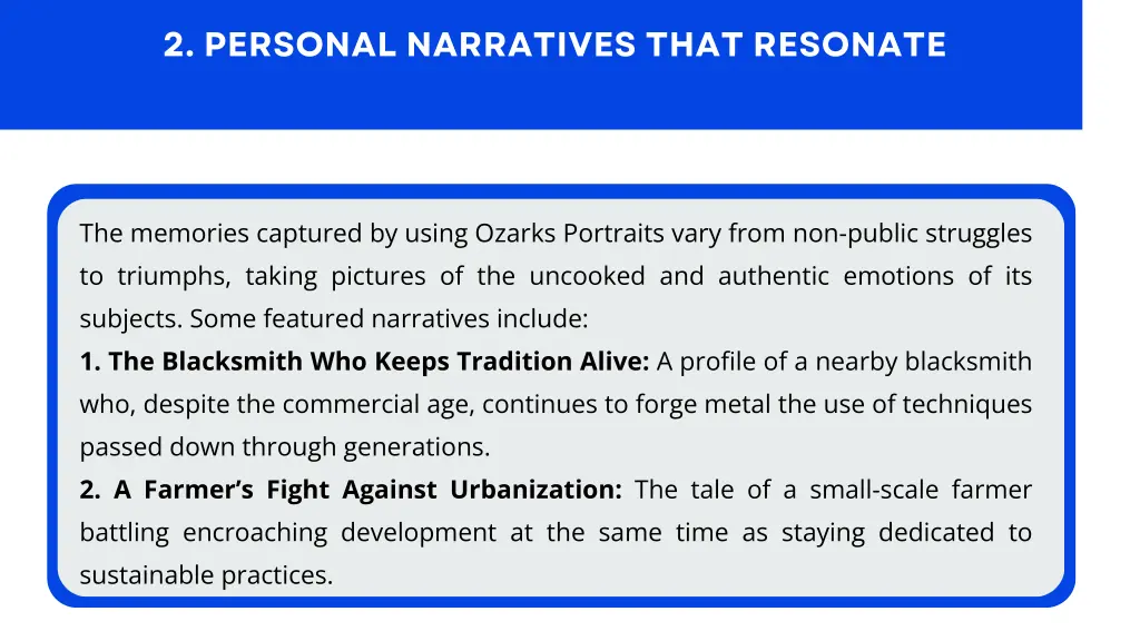 2 personal narratives that resonate