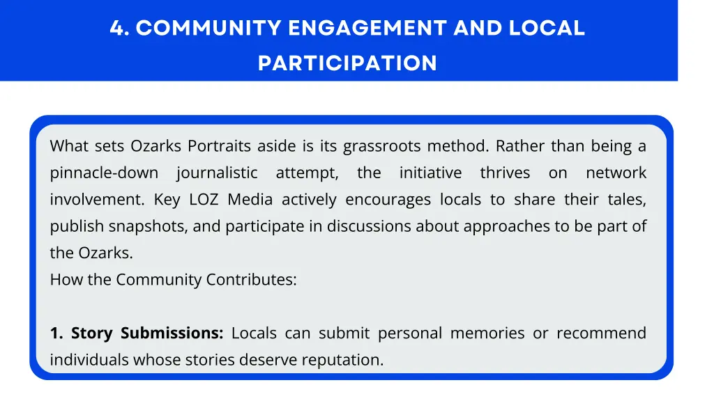 4 community engagement and local participation