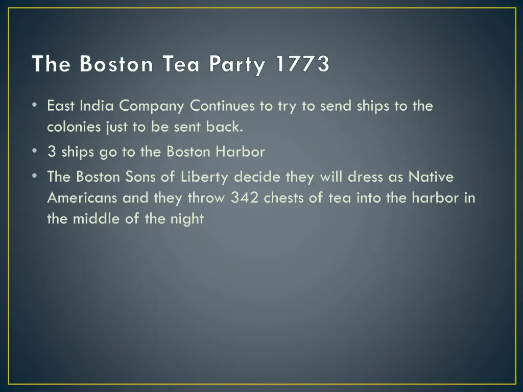 the boston tea party 1773
