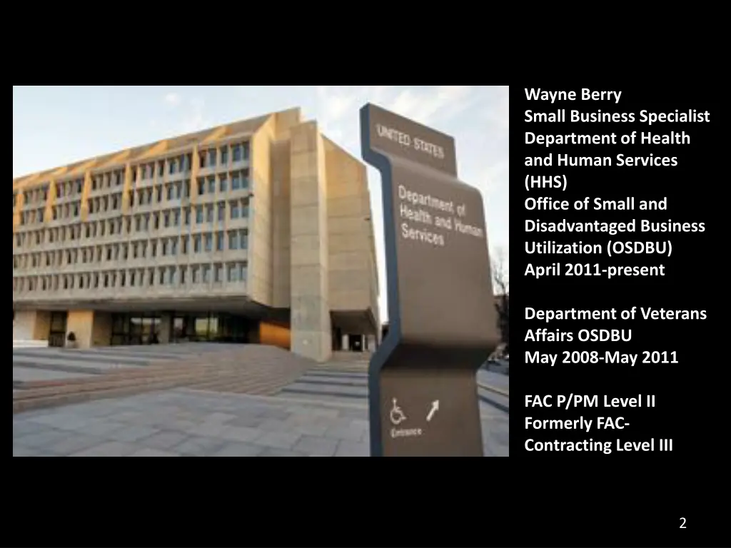 wayne berry small business specialist department