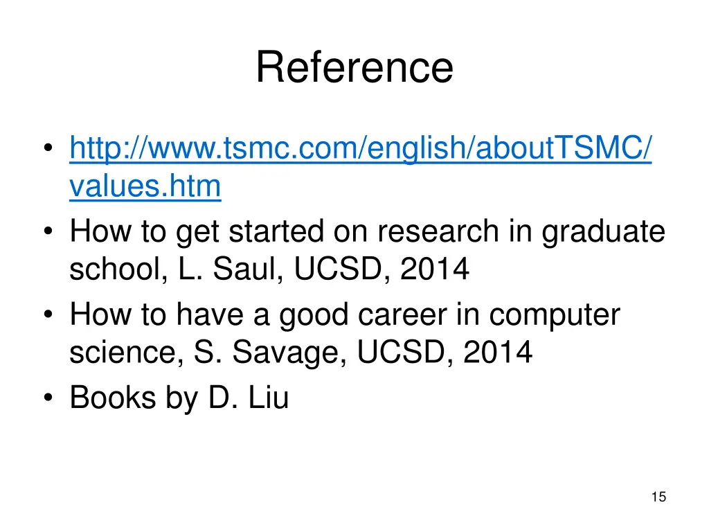 reference