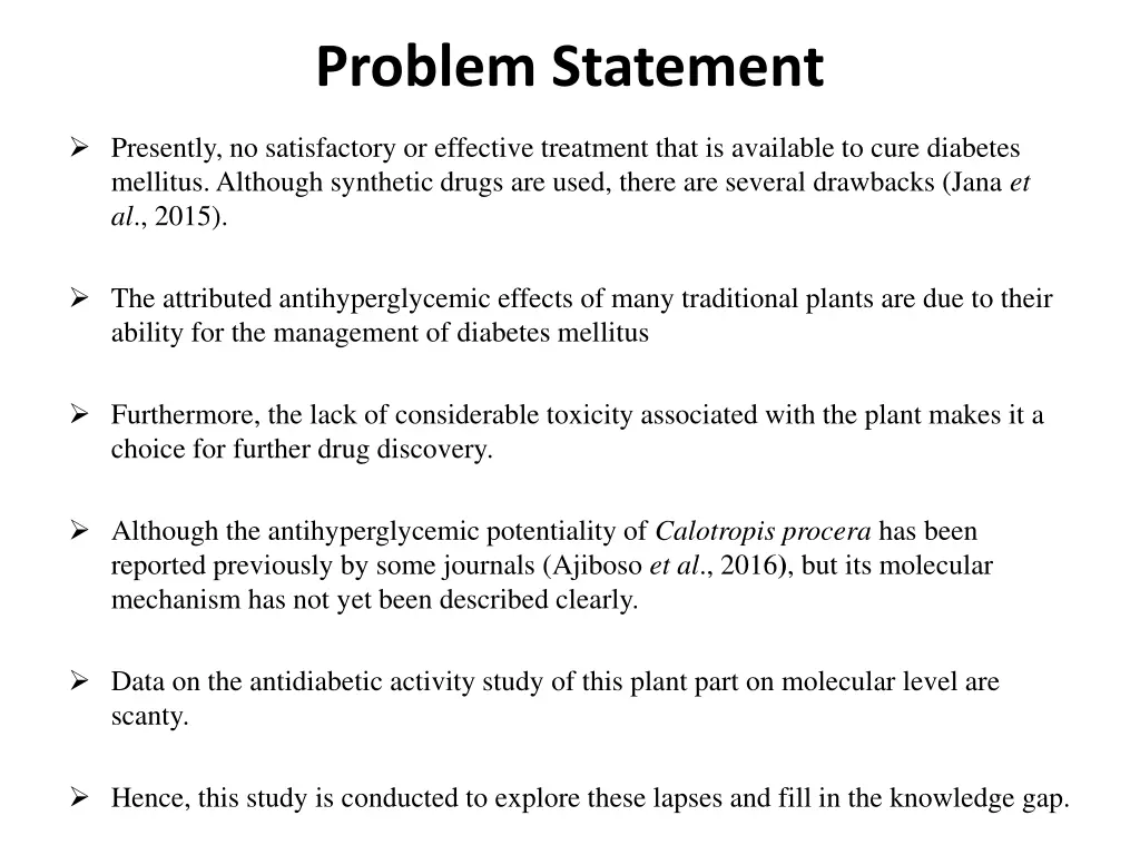 problem statement
