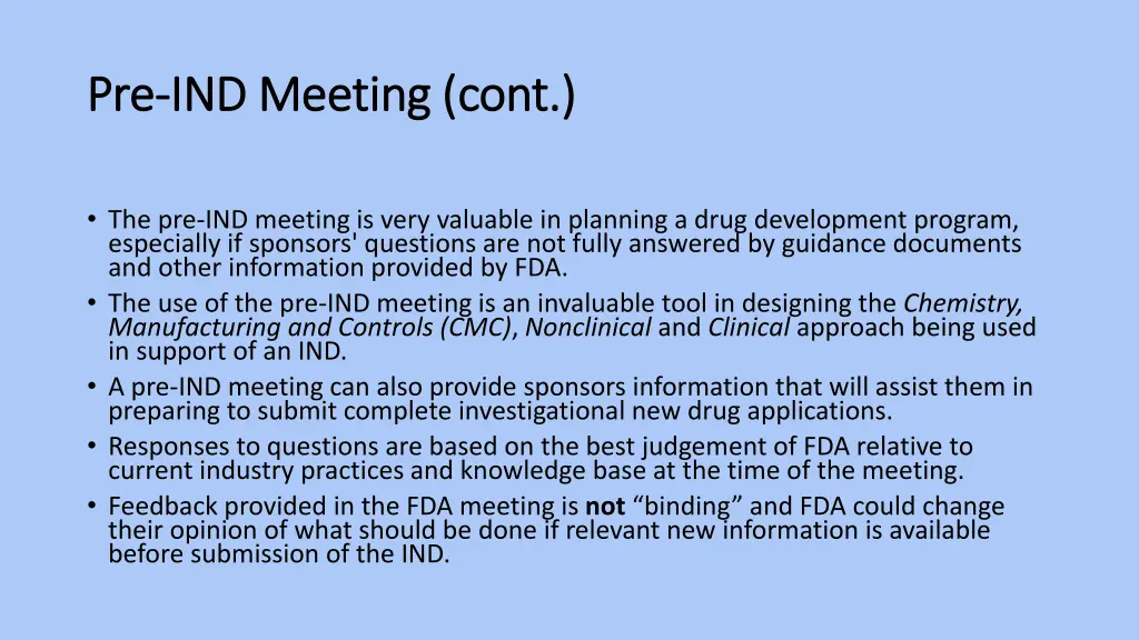 pre pre ind meeting cont ind meeting cont