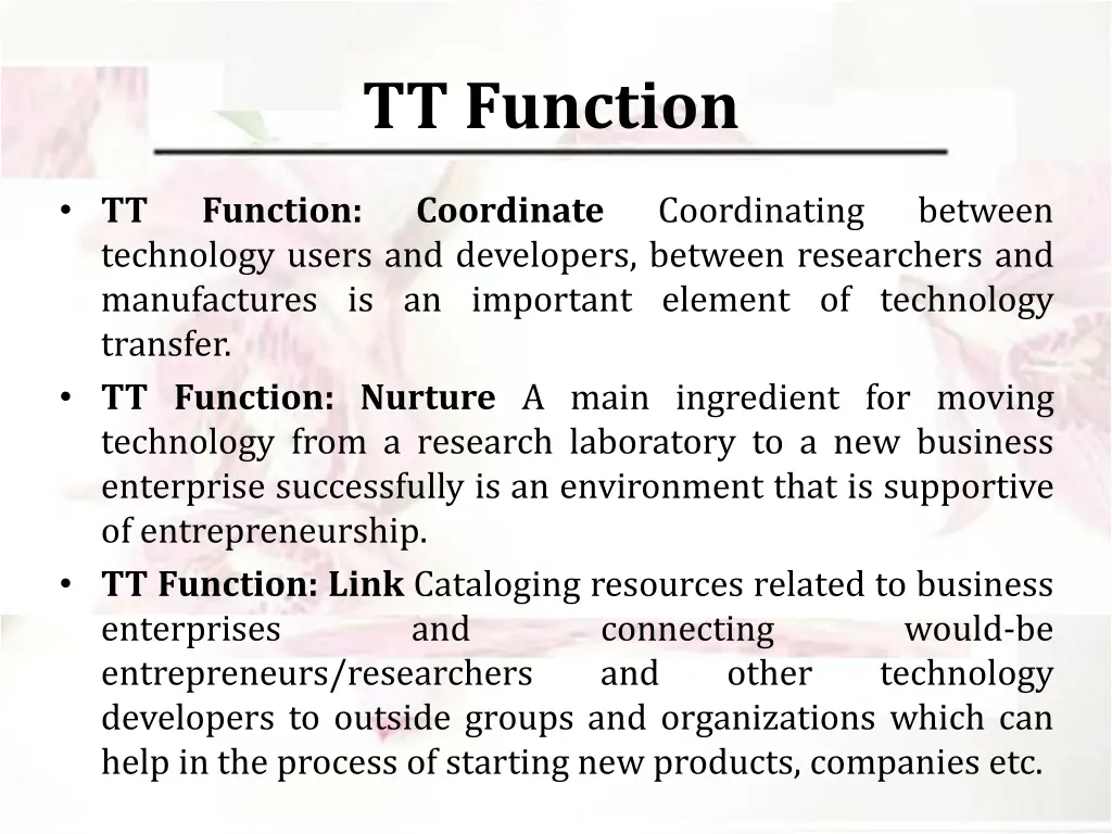 tt function