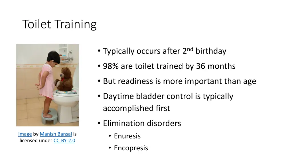 toilet training