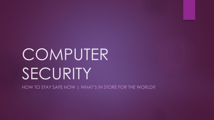 computer security how to stay safe now what