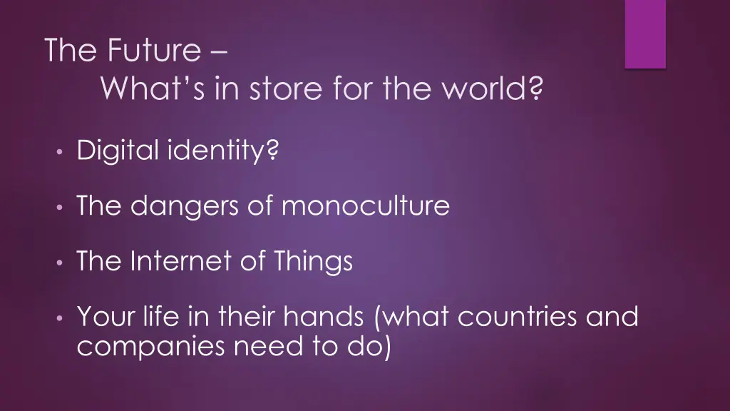 the future what s in store for the world