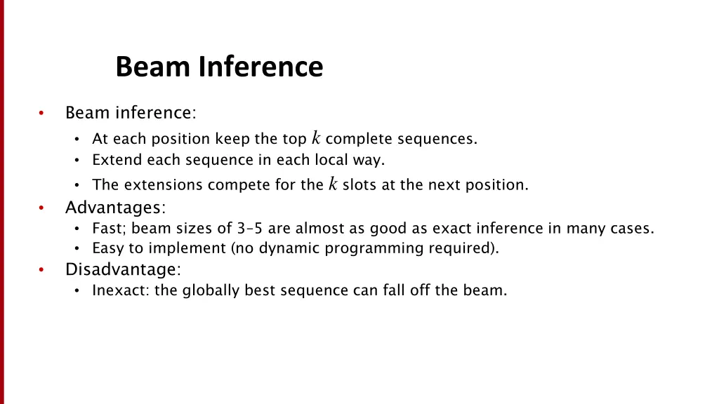 beam inference