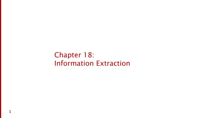 chapter 18 information extraction