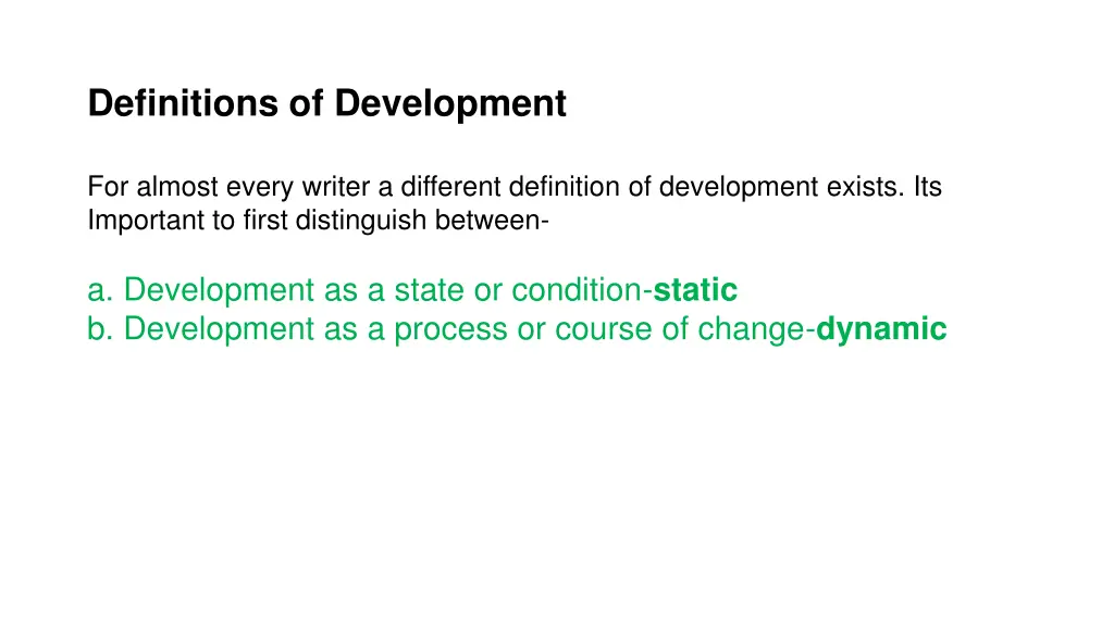definitions of development