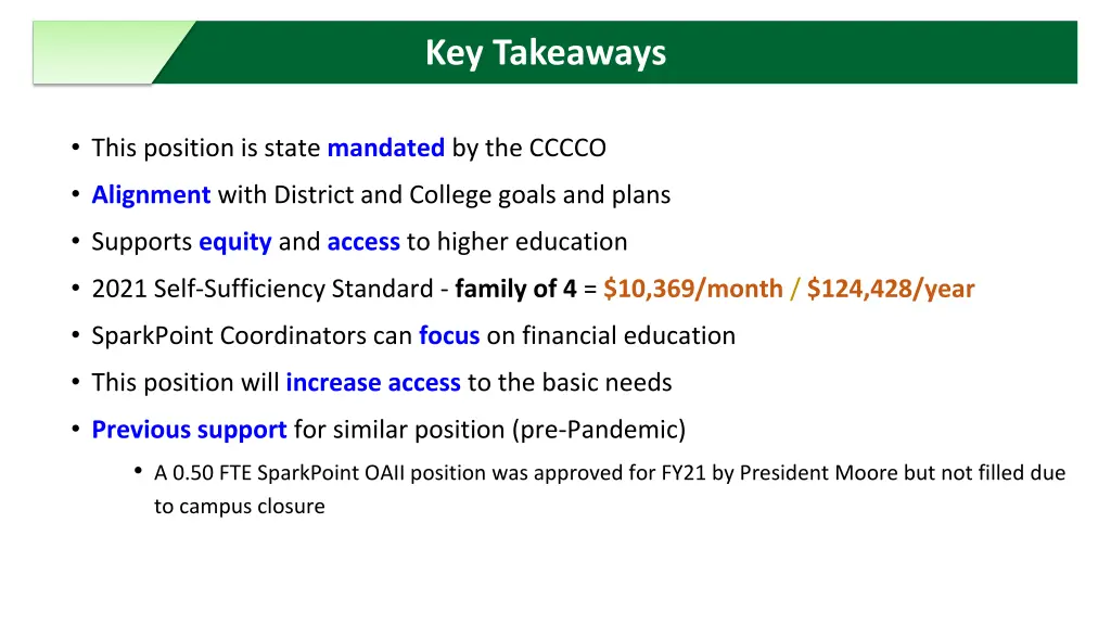 key takeaways