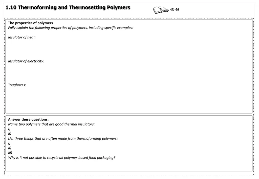1 10 thermoforming and thermosetting polymers 4