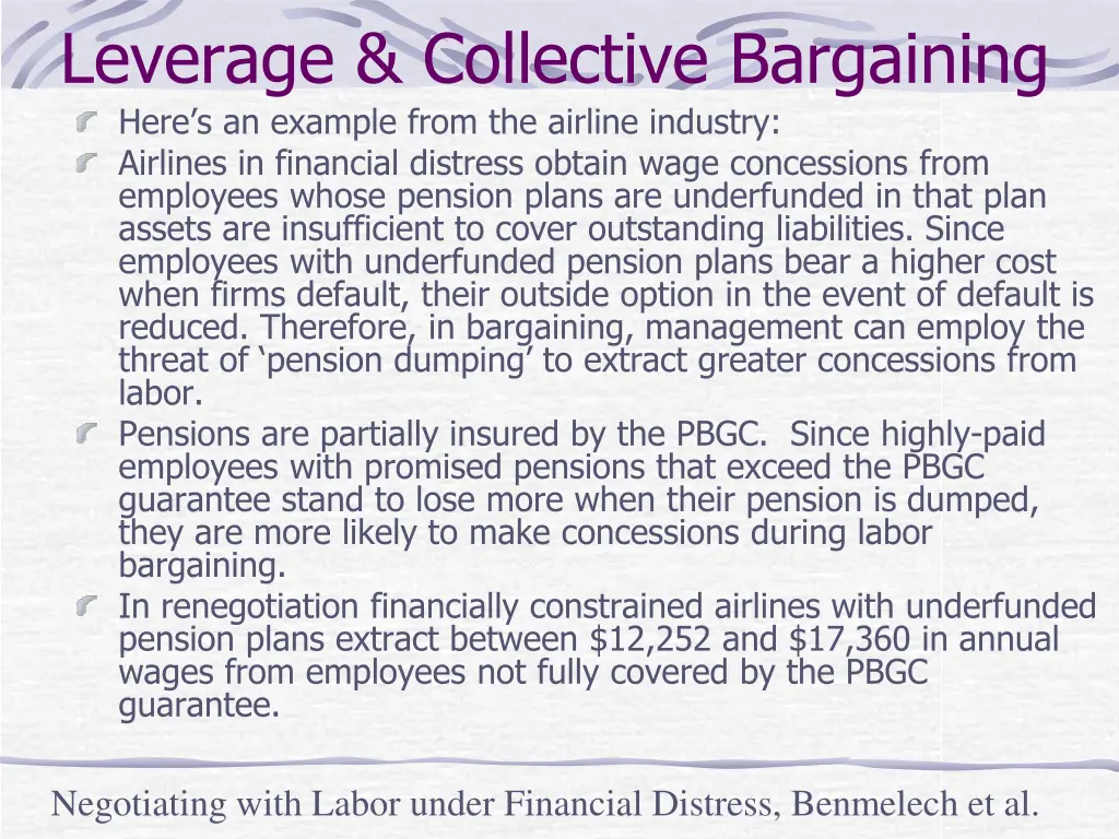 leverage collective bargaining here s an example