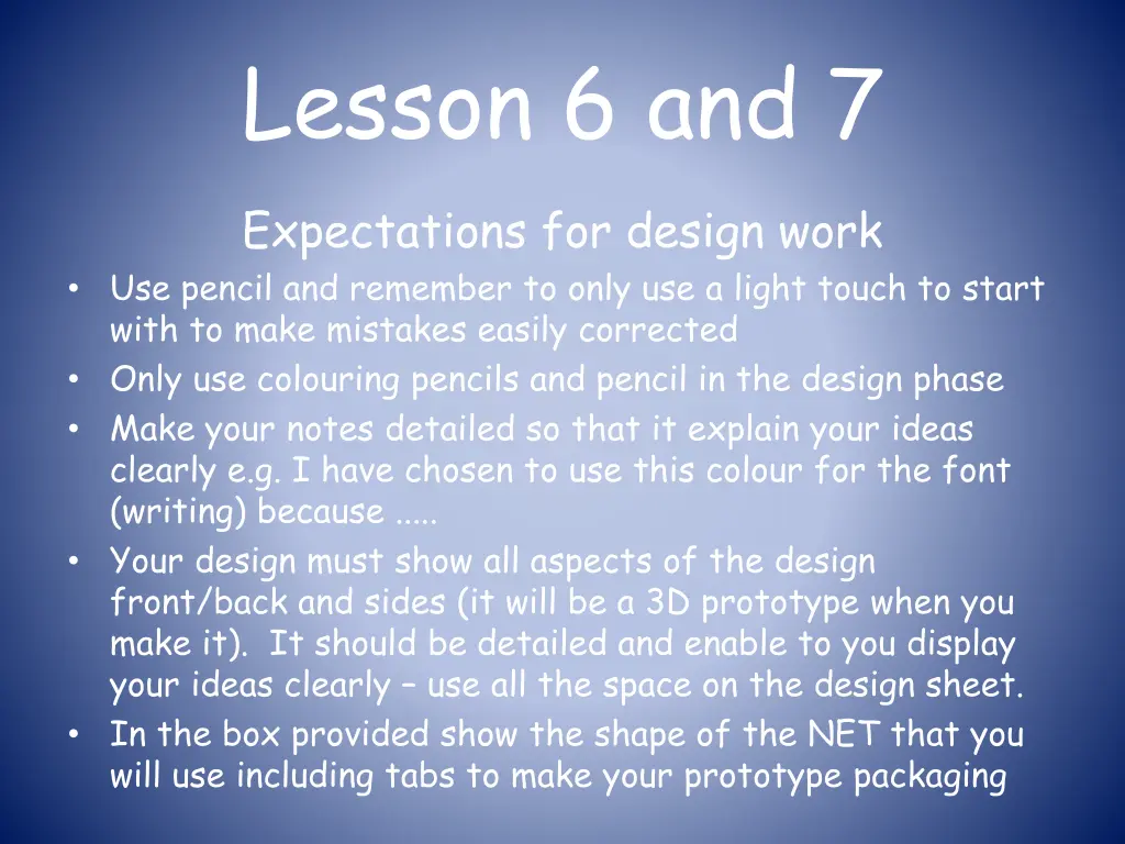 lesson 6 and 7