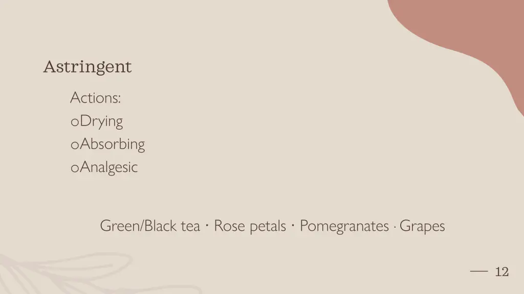 astringent