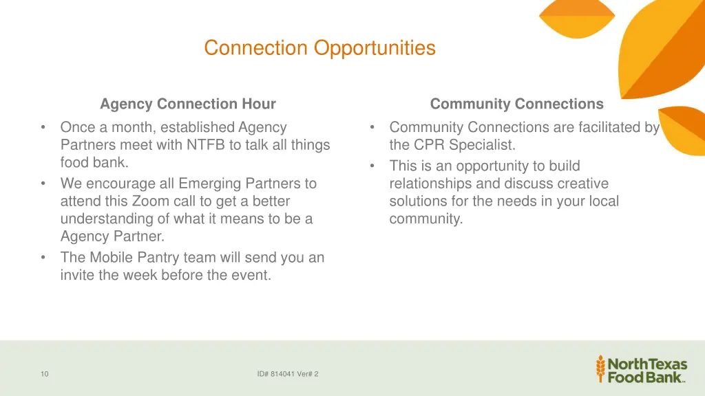connection opportunities