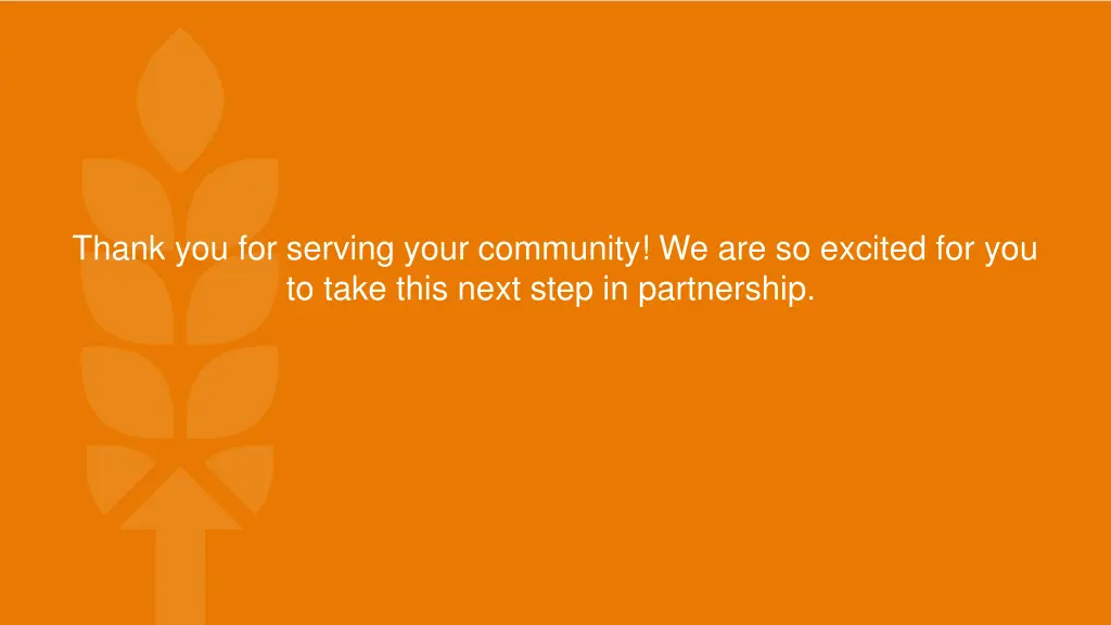 thank you for serving your community