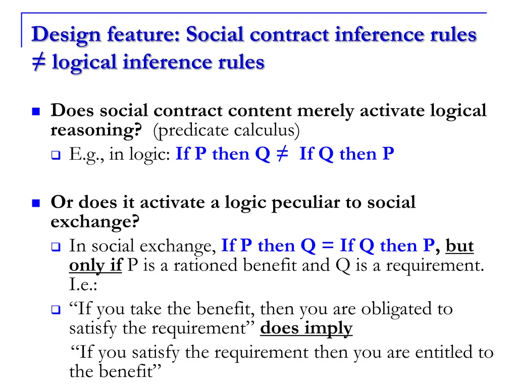 design feature social contract inference rules