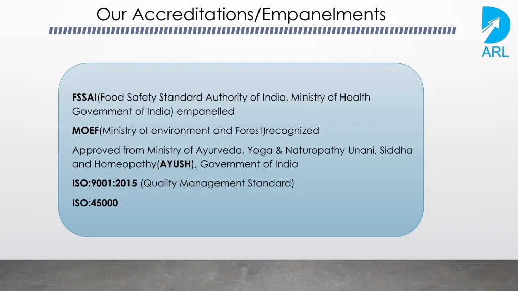 our accreditations empanelments