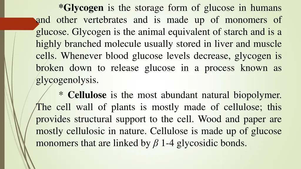 glycogen is the storage form of glucose in humans