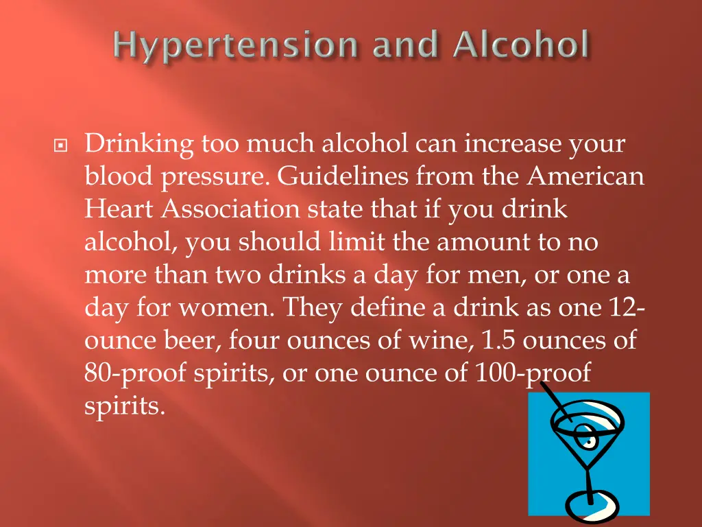 drinking too much alcohol can increase your blood