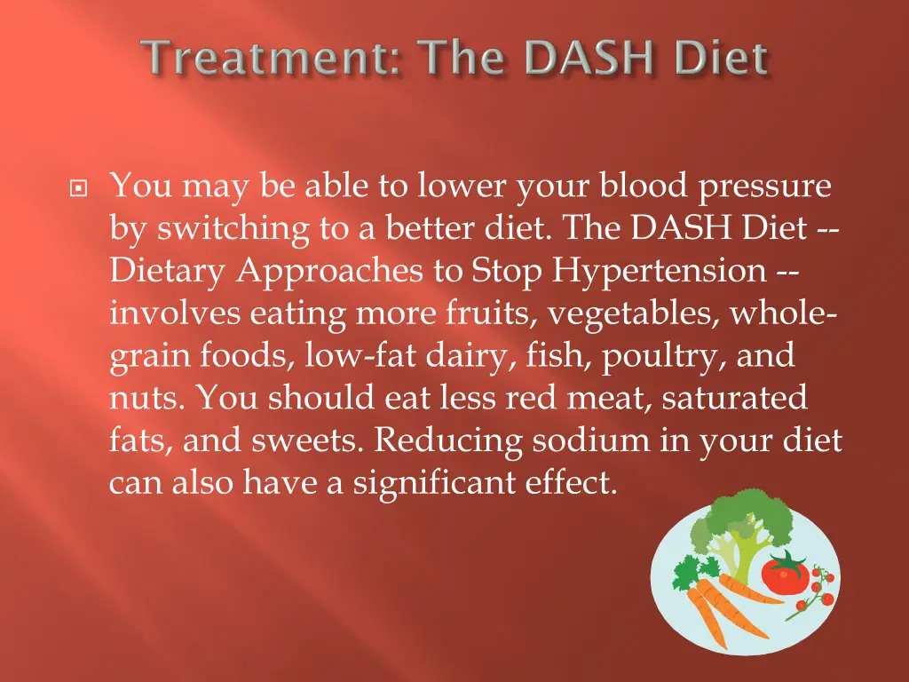 you may be able to lower your blood pressure
